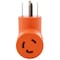 Ac Works Plug Adapter, L6-30R, 14-30P, L6-30P, 0 ft., Orange AD1430L630 - alternate 3
